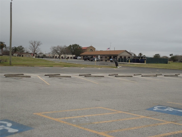 view of uncovered parking lot