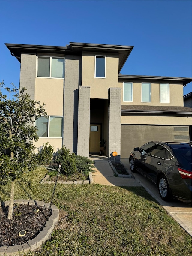 view of front of home featuring stucco siding