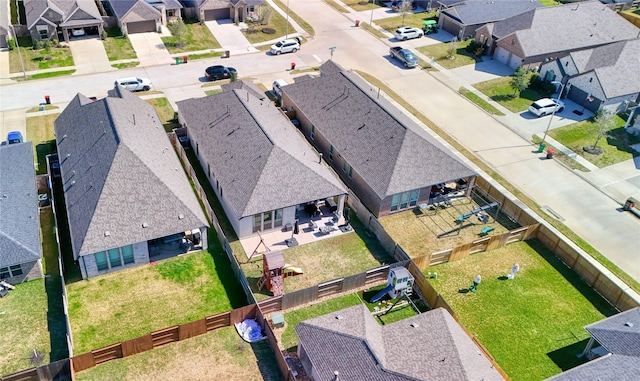 birds eye view of property featuring a residential view