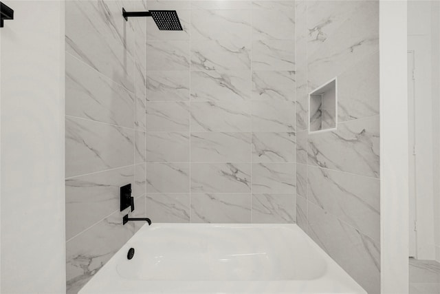 bathroom featuring bathing tub / shower combination