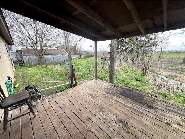 wooden deck with fence