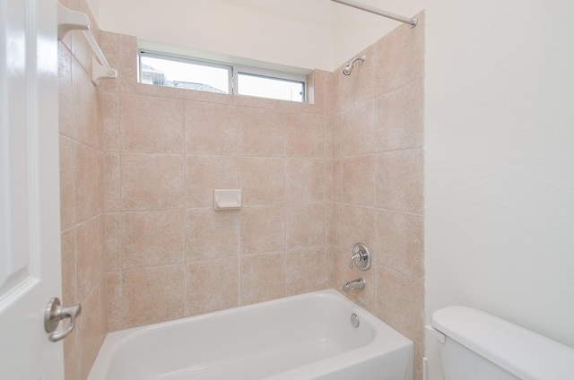 full bathroom featuring shower / washtub combination and toilet