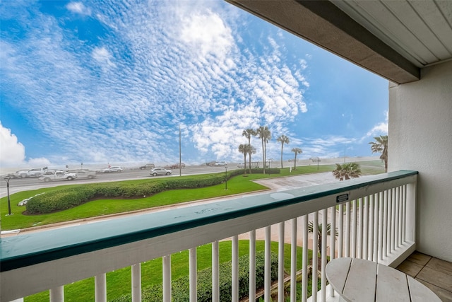 view of balcony