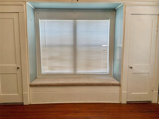 interior details with wood finished floors