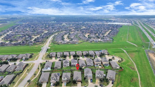 aerial view featuring a residential view