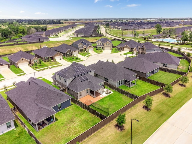 birds eye view of property featuring a residential view