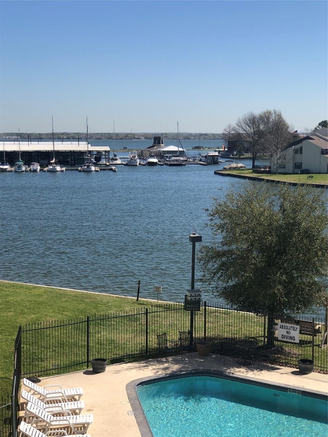 12600 Melville Dr Unit 316B, Montgomery, TX 77356 - water view featuring fence