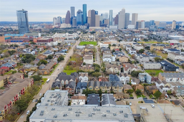 1016 Crocker St, Houston, TX 77019 - bird's eye view featuring a view of city