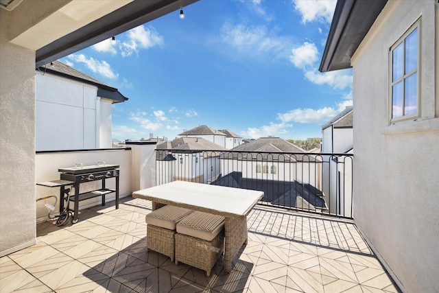 view of patio / terrace featuring a balcony