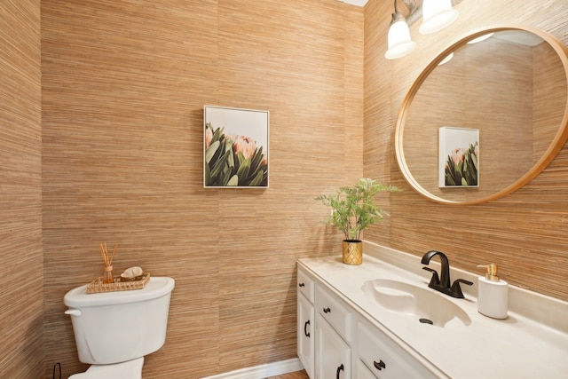 4105 Nueces Dr, Galveston, TX 77554 - half bathroom with toilet and vanity