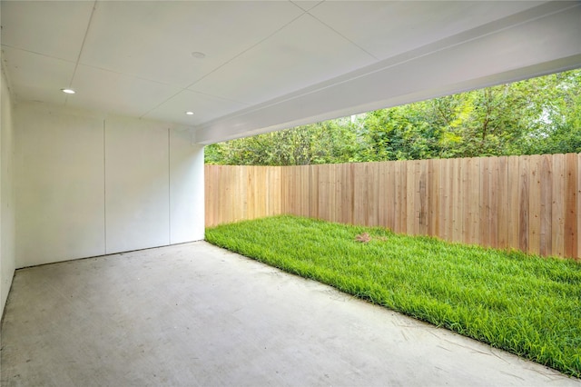 view of patio / terrace with a fenced backyard