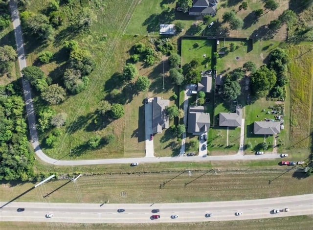 bird's eye view featuring a rural view