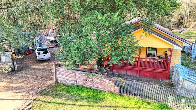 view of property exterior featuring a porch