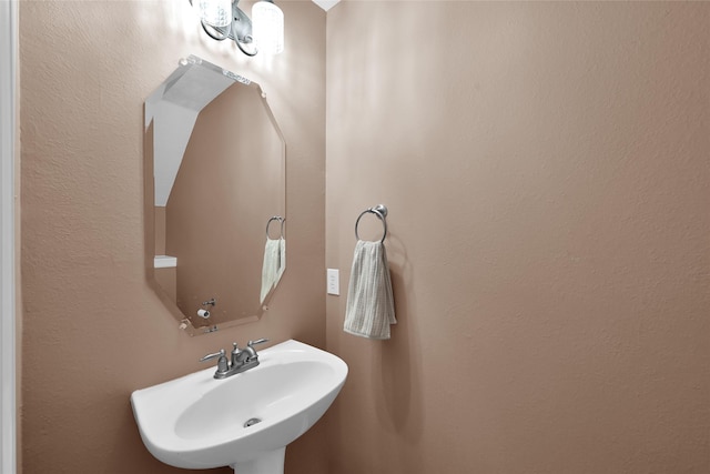 bathroom with a sink