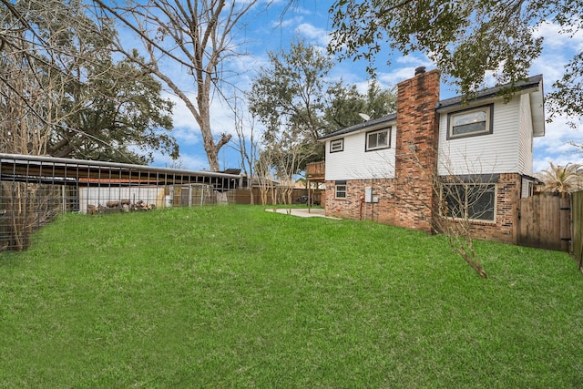 4900 Sandalwood Cir, Baytown, TX 77521 - view of yard featuring fence