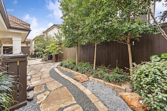 view of patio / terrace with a fenced backyard