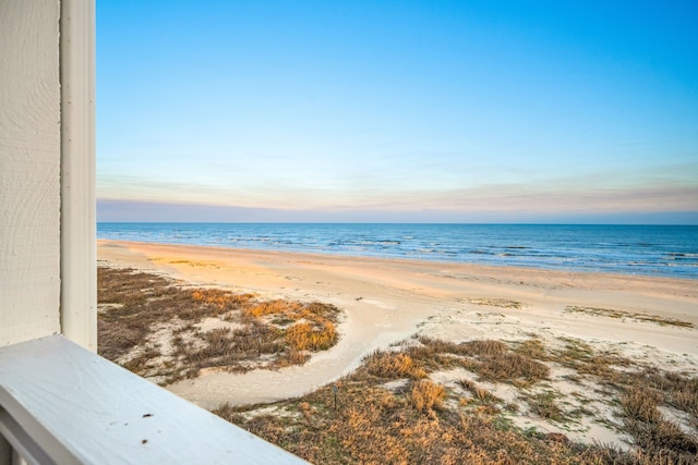 water view featuring a beach view