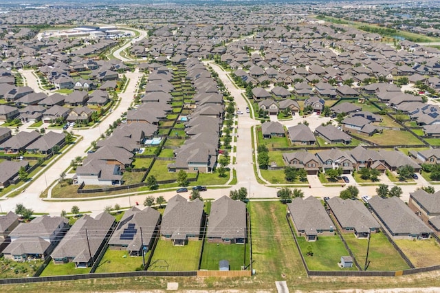 bird's eye view featuring a residential view