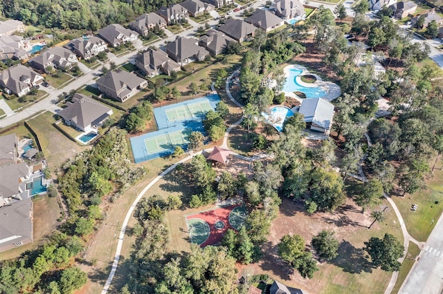 drone / aerial view featuring a residential view