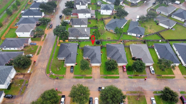 birds eye view of property featuring a residential view