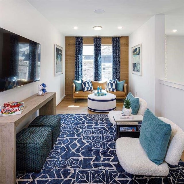 living room featuring wood finished floors