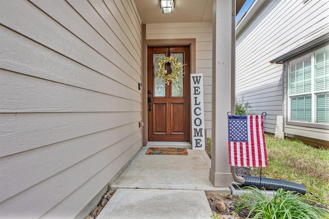 view of property entrance