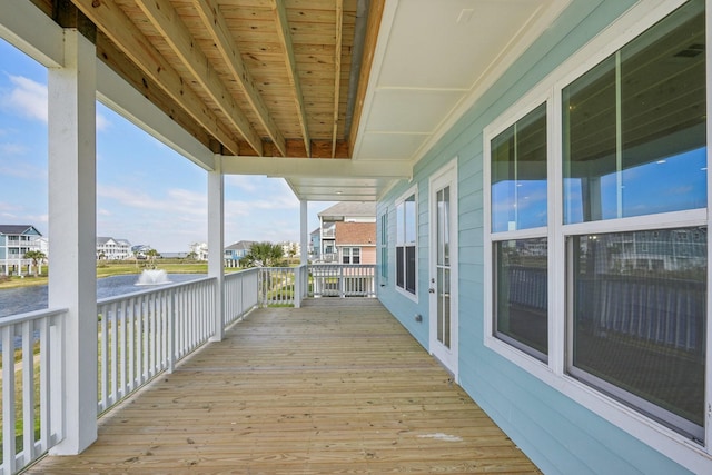 26726 Estuary Dr, Galveston, TX 77554 - view of wooden terrace