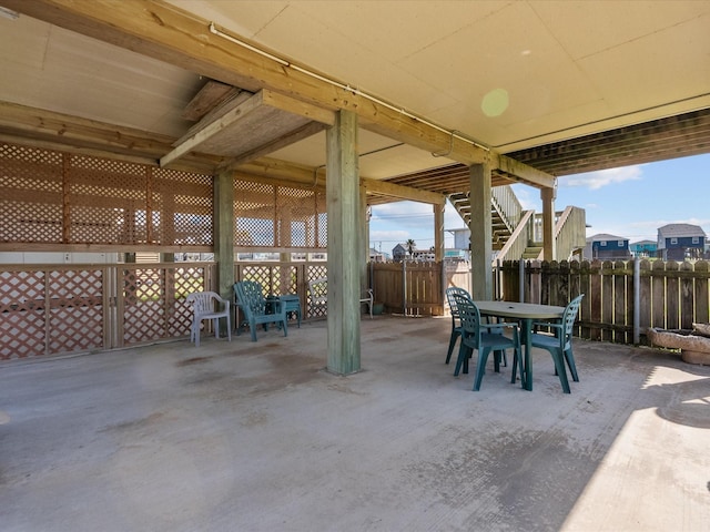 1206 Middle Dr W, Surfside Beach, TX 77541 - view of patio featuring outdoor dining area