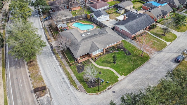 birds eye view of property