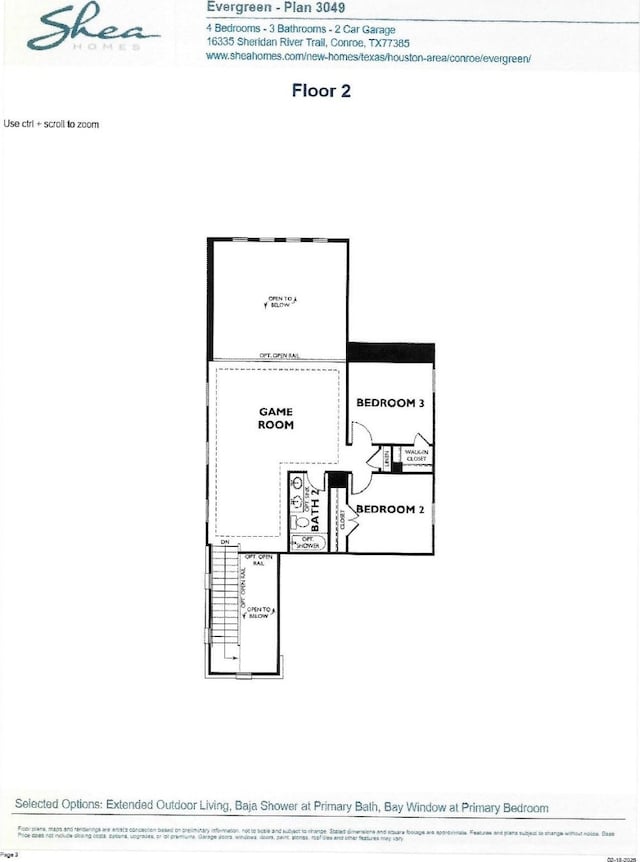 16319 Placid Stream St, Conroe, TX 77302 - home floor plan