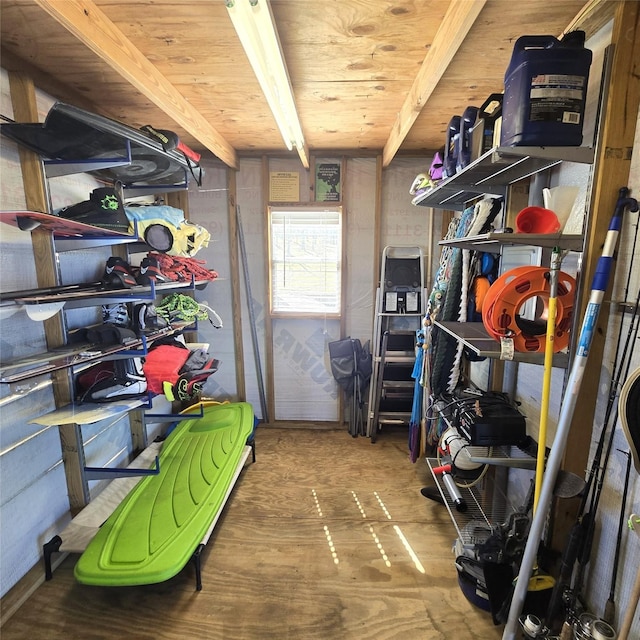 view of storage room