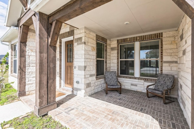 view of patio / terrace featuring covered porch