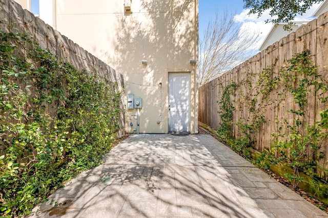 view of patio / terrace featuring a fenced backyard