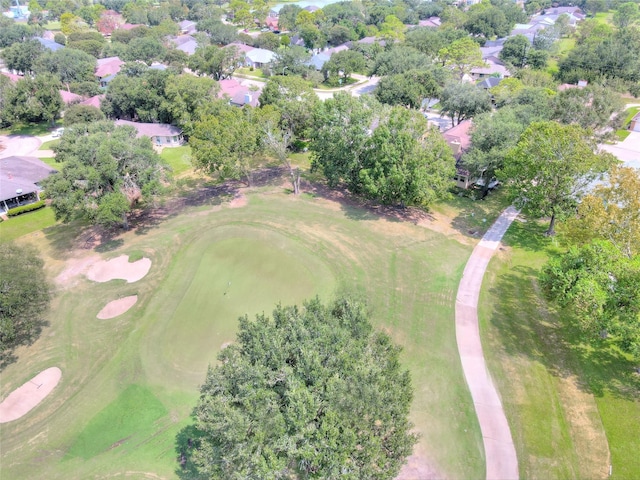 bird's eye view featuring golf course view
