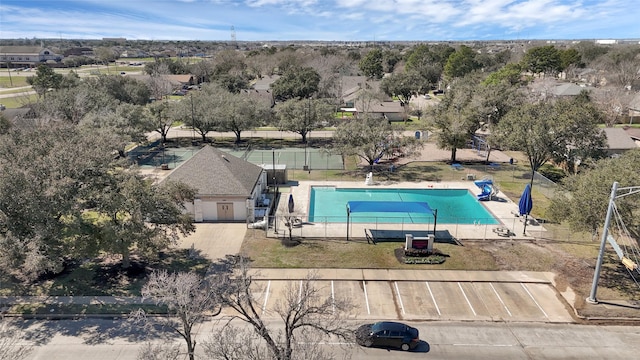 birds eye view of property