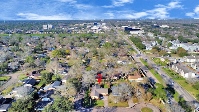 bird's eye view with a residential view