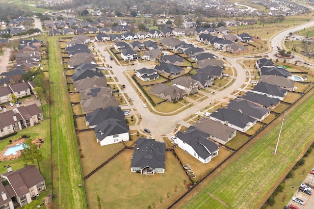 birds eye view of property featuring a residential view