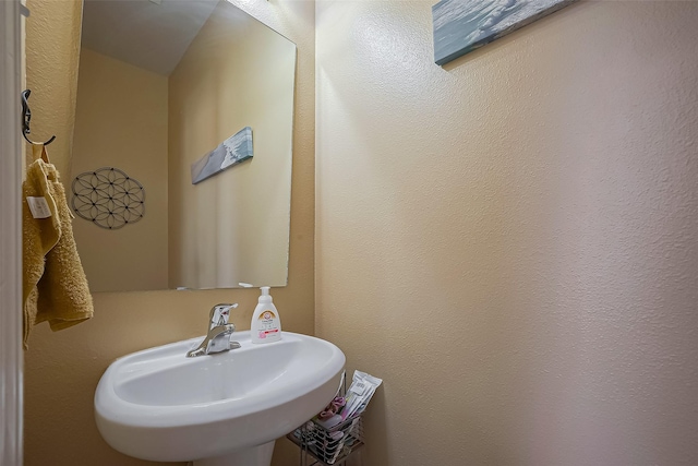 bathroom with a sink