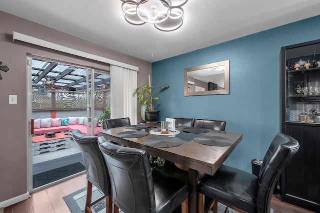 dining room featuring wood finished floors