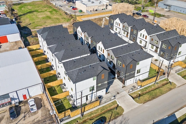 aerial view featuring a residential view