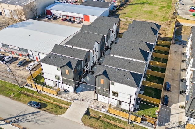 bird's eye view with a residential view