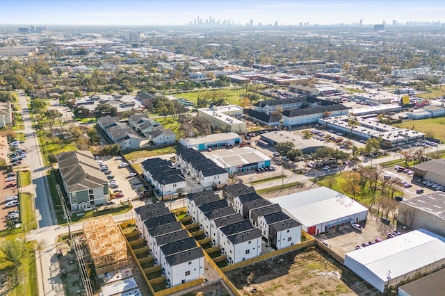 aerial view with a view of city