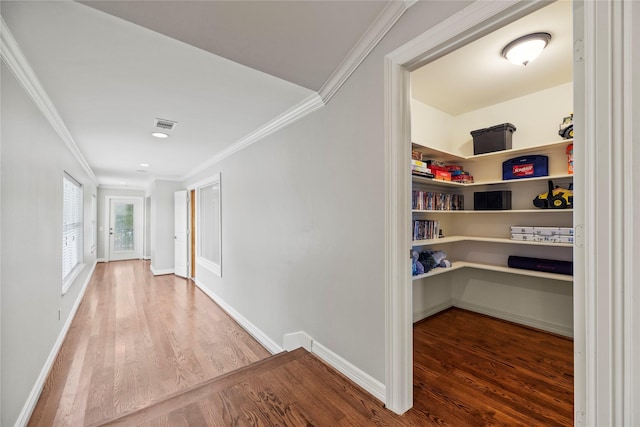 pantry with visible vents