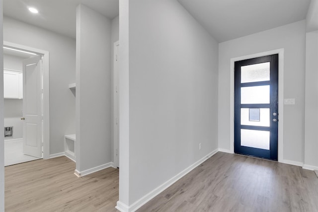 2920 Apple Rose, Katy, TX 77493 - foyer featuring light wood-style flooring and baseboards