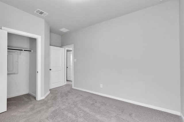2920 Apple Rose, Katy, TX 77493 - unfurnished bedroom featuring a closet, visible vents, baseboards, and carpet floors