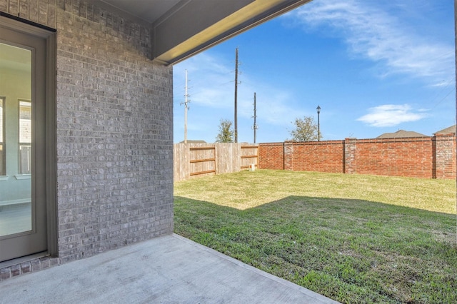 2920 Apple Rose, Katy, TX 77493 - view of yard featuring a fenced backyard and a patio area
