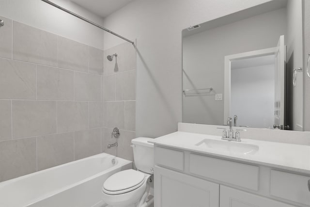 2920 Apple Rose, Katy, TX 77493 - full bath with vanity, toilet, and shower / bathing tub combination
