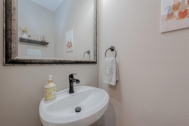 bathroom with a sink