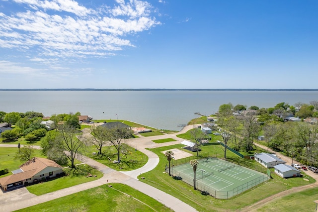 128 Legend Ln, Livingston, TX 77351 - bird's eye view with a water view