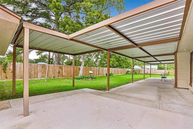 128 Legend Ln, Livingston, TX 77351 - view of patio featuring a fenced backyard